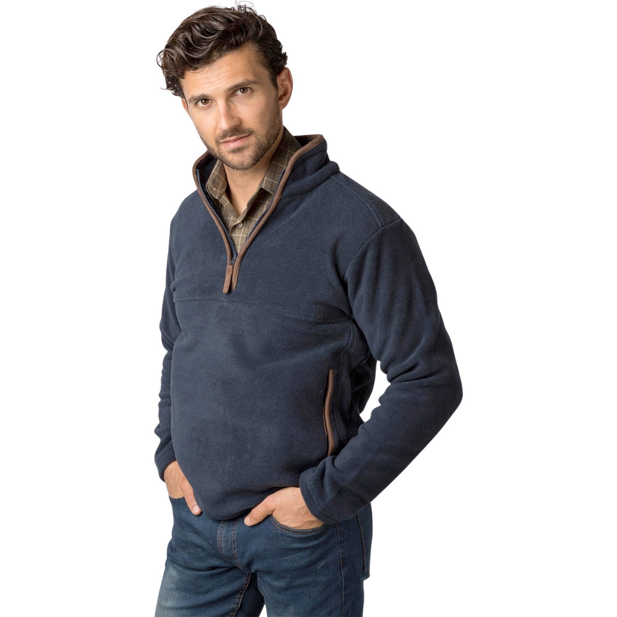 2025 Rydale Mens Huggate Overhead Fleece 412399 - Ink